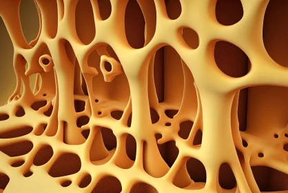 The Bone Sponge: A Work of Art Hidden in the Depths AI Image
