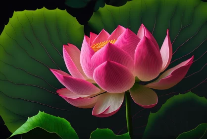 Radiant Beauty: Capturing the Intricate Details of a Pink Lotus Flower