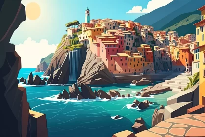 Seaside Serenity: Basking in the Sunlight at Cinque Terre National Park