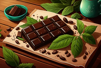 Indulgent Fusion: A Tempting Blend of Mint, Chocolate, and Coffee