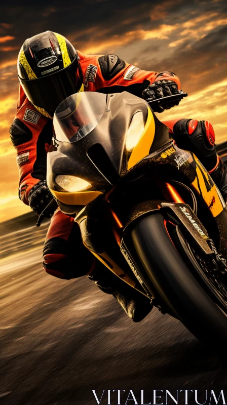 AI ART Highly Detailed Motorcycle Race Scene in 32k UHD, Digital Art and Photorealistic Fusion