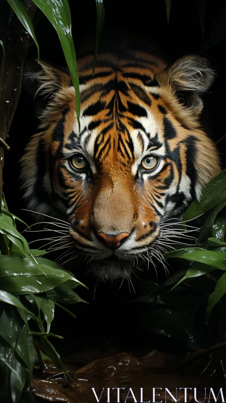 Hidden Tiger - A Sumatraism Inspired Artwork AI Image