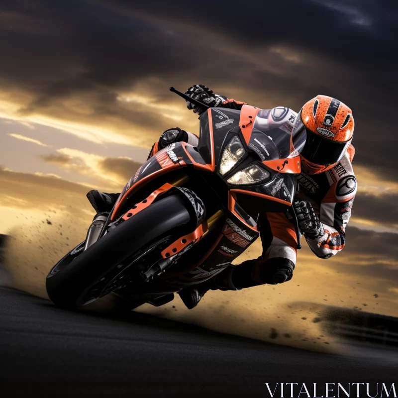 AI ART 32k UHD Action-Packed Motorcycle Desert Image with Vibrant Colors