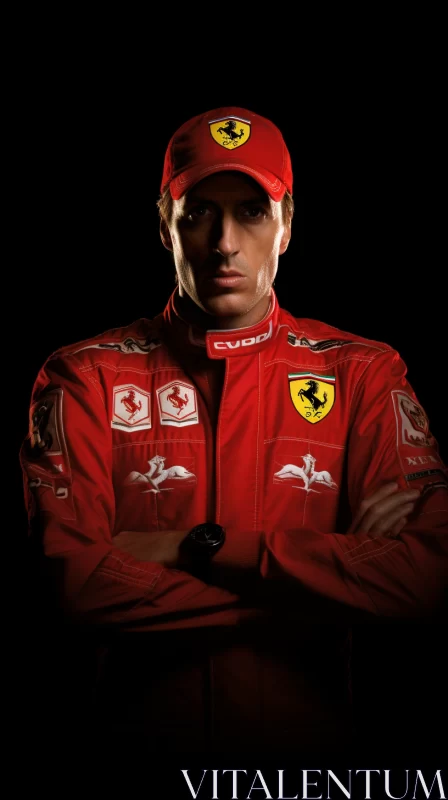 2014 Ferrari Studio Portrait: Luxury, Speed, and Racing Thrills  - AI Generated Images AI Image