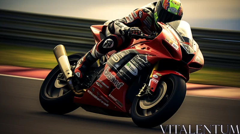 AI ART Thrilling Motorcycle Race Scene in Unreal Engine Style
