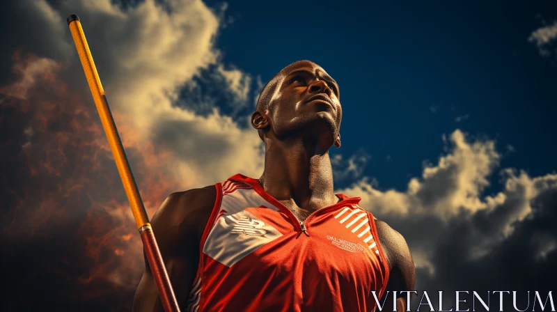 AI ART Athlete's Intense Shot Put Moment Captured in Photorealistic Portrait