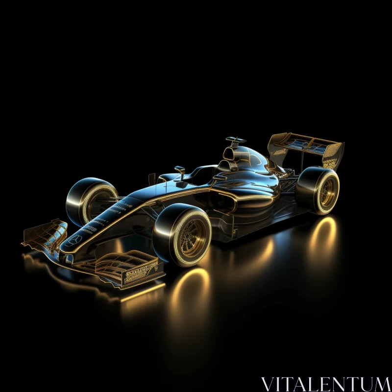Eco-Friendly Racing Car in Princecore Aesthetic  - AI Generated Images