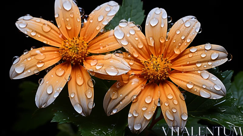 Luminous Orange Hydrangea: A Nikon D850 Style Capture AI Image