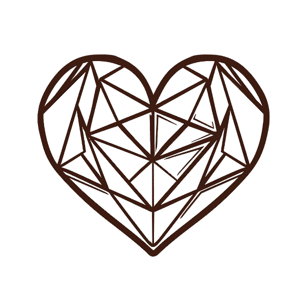 Abstract Heart Design POD Design