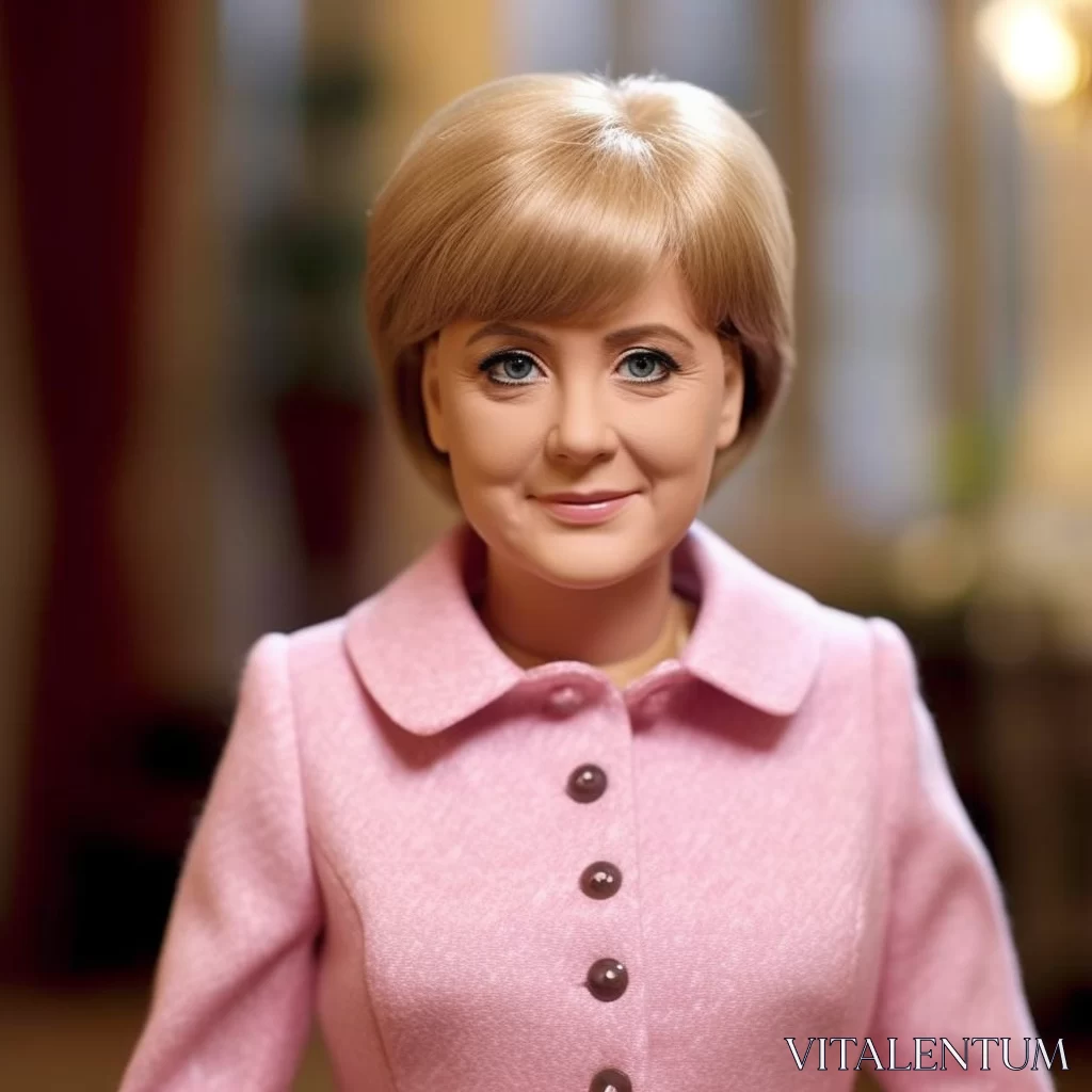 PROMPT Angela Merkel as Barbie: A Fusion of Power and Play