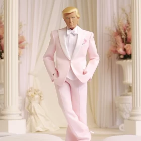Donald Trump as Ken: Meets Barbie's World - AI Prompt