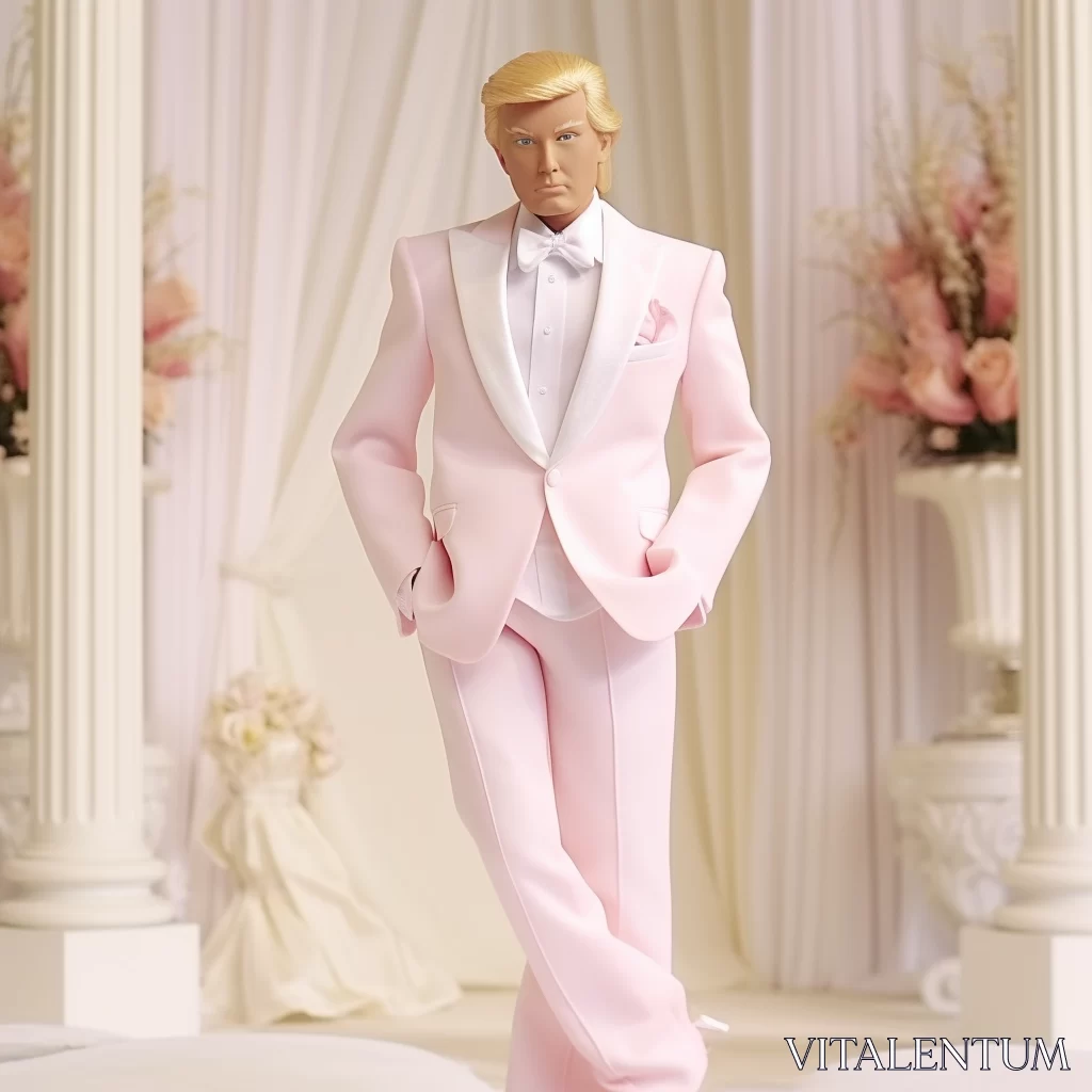 PROMPT Donald Trump as Ken: Meets Barbie's World - AI Prompt