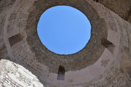 Spanish Enlightenment Inspired Romantic Ruins with Circular Window