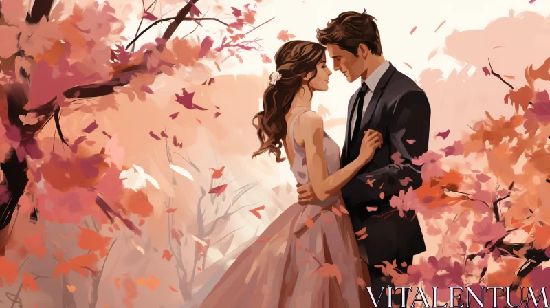 AI ART Wedding Day Kiss - A Digital Anime Portraiture