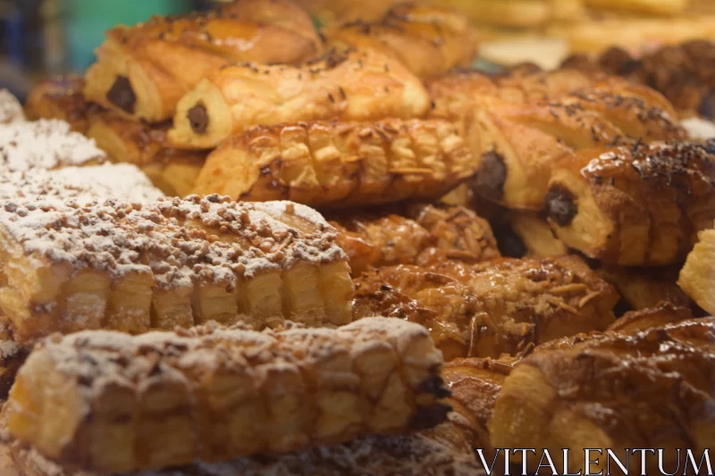 Radiant Array of Pastries - Creative Commons Attribution Free Stock Photo