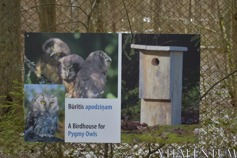 Urban Bird Habitat Signage - Owl Home Free Stock Photo