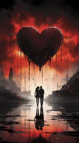 Romantic Apocalypse: Love in Dystopia AI Image