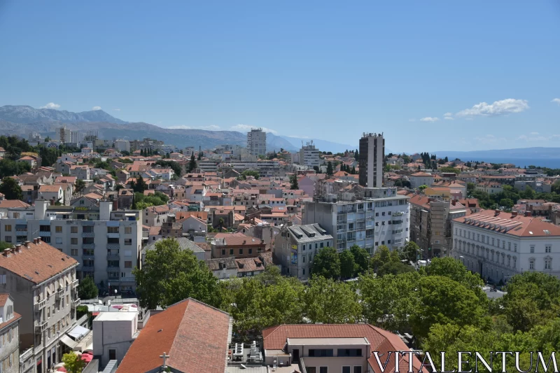 Mediterranean Charm: Grandiose Cityscape and Coastal Views Free Stock Photo
