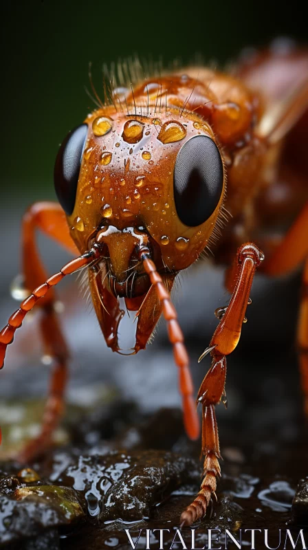 Photo-realistic Portrait of a Male Yellow Ant AI Image