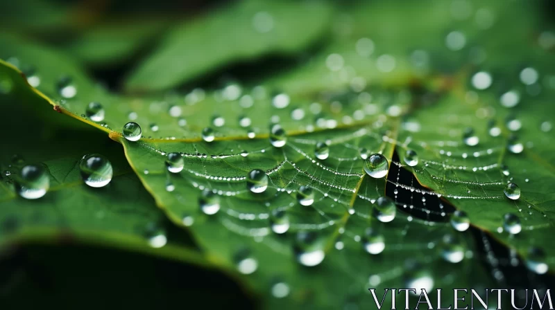 Fantasy-Inspired Eco-Architecture: Spiderweb on a Leaf AI Image