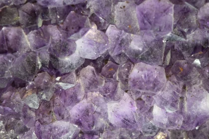 Close-Up View of Purple Amethyst Crystals Free Stock Photo