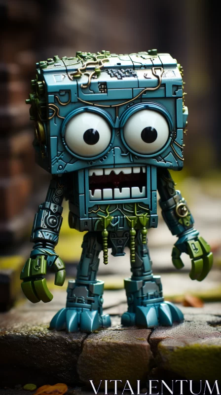 AI ART Playful Robot in Kombuchapunk Style - Nikon D750 Photography