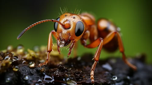 Ant Portrait: Sumatraism and Precisionism Influence in Nature AI Image
