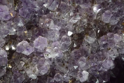 Ancient Mountain Mine: A Close-Up of Purple Crystals Free Stock Photo