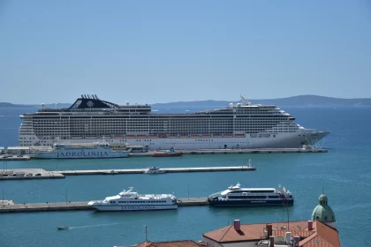 Majestic Cruise Boat Docked at Marina