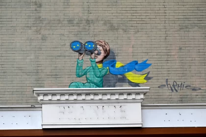 Whimsical Comic Strip-Inspired Mural in Kyiv, Ukraine