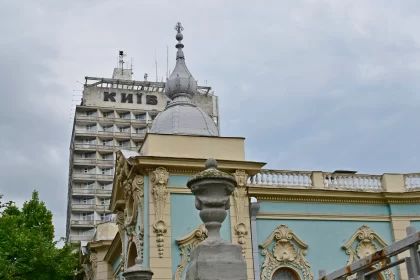 Ornately Decorated Soviet-era Building with Old-World Charm