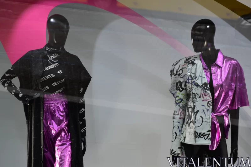 PHOTO Fashion Mannequins in Colorful and Textural Clothing Displays