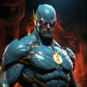 Flash's Night Battle: A Celestial Punk Interpretation