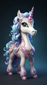 Intricate Baroque Unicorn: A Fantasy Masterpiece AI Image
