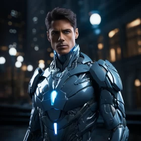Armored Hero in a Night City - Hispanicore Aesthetics