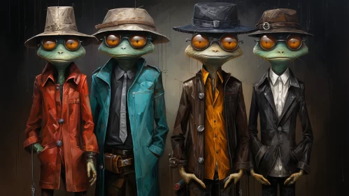Steelpunk and Sci-fi: Frogs as Detectives in Inclement Weather