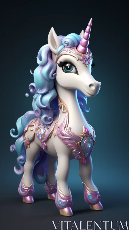Intricate Baroque Unicorn: A Fantasy Masterpiece AI Image