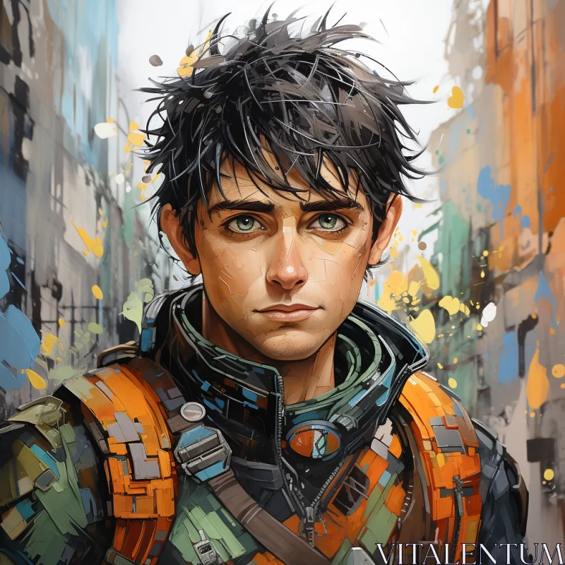 AI ART Bold and Colorful Anime Character Portraits for Spacecraft