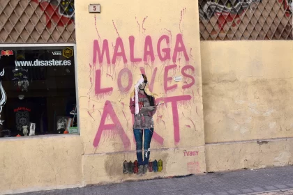 Punk-Inspired Street Art in Malaga: A Confluence of Humor and Awareness