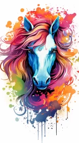 Enchanting Unicorn Illustration - A Blend of Reality and Fantasy AI Image