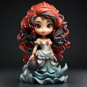 Cartoon Princess Figurine: A Blend of Detail and Charm