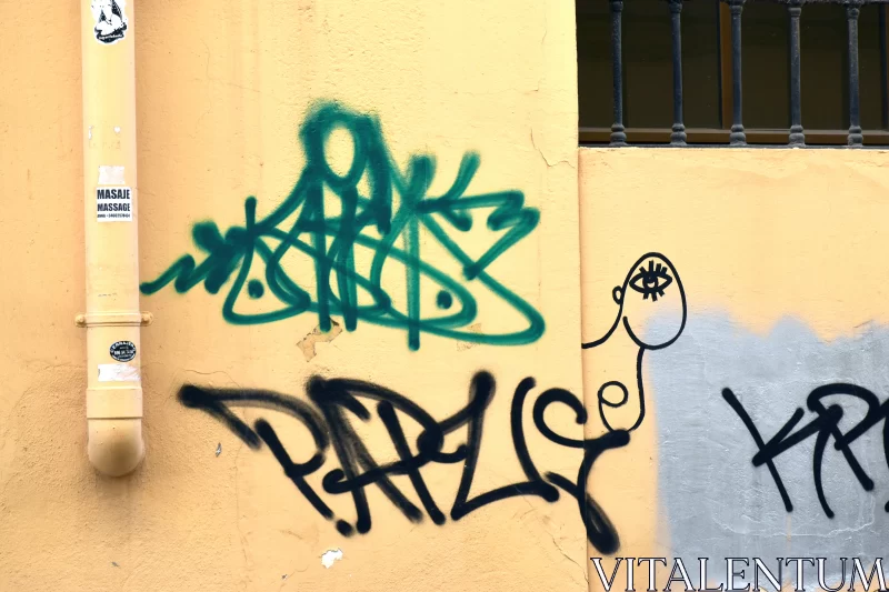 Urban Art: Graffiti Vignettes of Paris Free Stock Photo