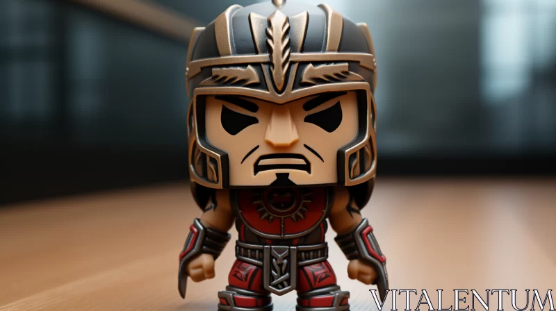 Anime-Inspired Aztec Art Action Figure with Strong Emotional Impact AI Image