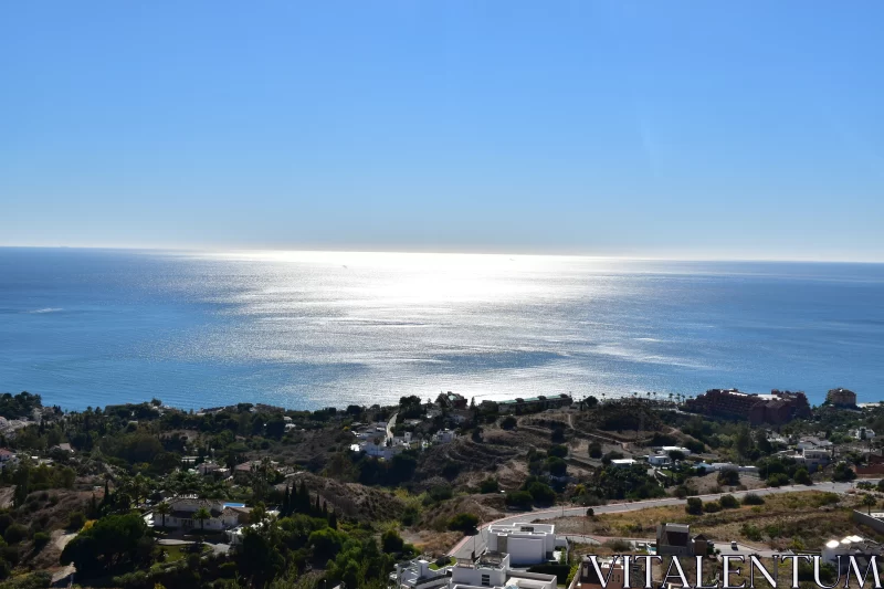 Panoramic Sea View from Marbella Residence Free Stock Photo