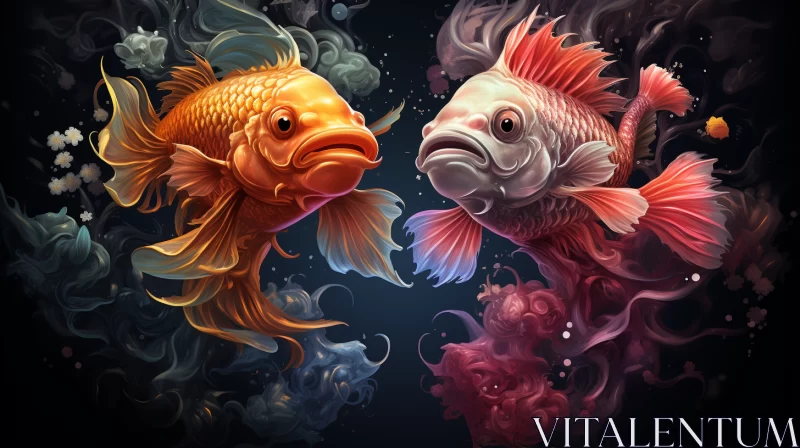 Goldfish Illusion: Emotion and Detail in Art AI Image