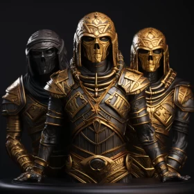 Golden Armored Knights: A Masterpiece of Still Life