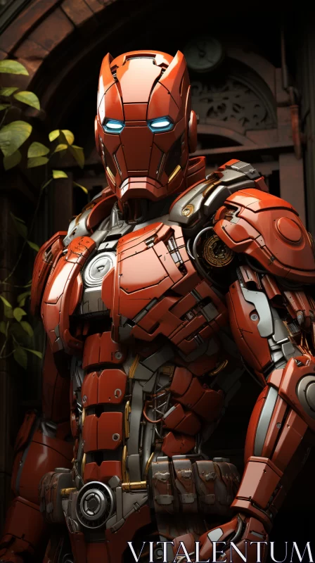 AI ART Iron Man Outdoors in Detailed Realism