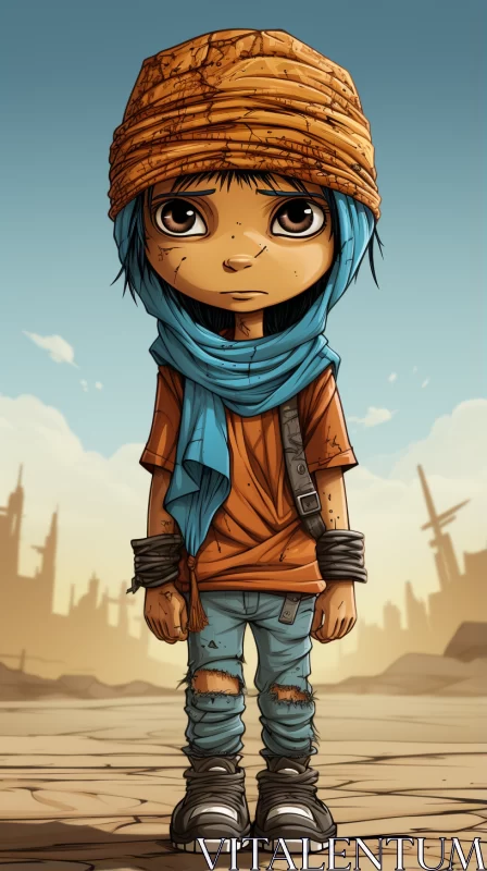 Post-Apocalyptic Indie Cartoon with Anime-Inspired Characters