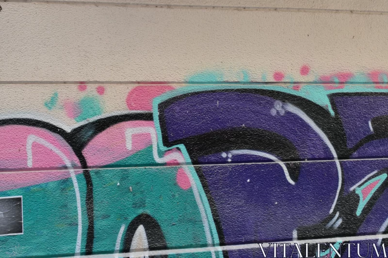 Colorful Graffiti Art on Urban Wall Free Stock Photo