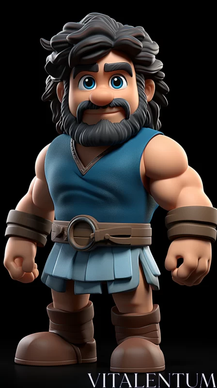 Realistic Clash of Clans Character with Striking Details AI Image